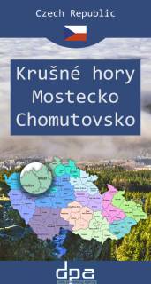 Mapa Czeskie Rudawy. Okolice miast Chomutov i Most