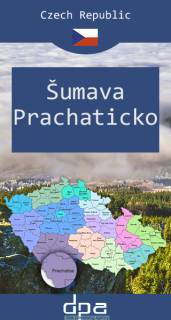 Mapa Szumawa. Rejon miasta Prachatice