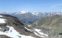 Na drugim planie szczyt Gaislachkogel 3056 m