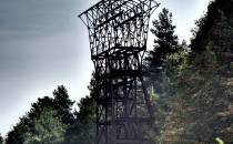 Miedzianka - wieża wyciągowa dawnej kopalni miedzi