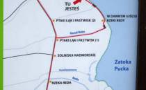 Mapa ścieżki edukacyjnej w Rezerwacie Beka