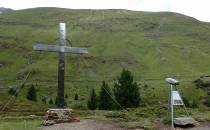 Replika krzyża ze szczytu Wildspitze