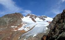 Wildspitze oraz lodowiec Rofenkarferner