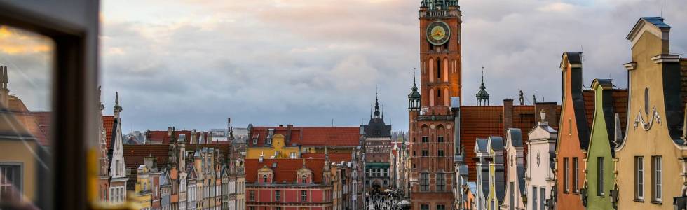 Widok na Gdańsk z trzeciego piętra