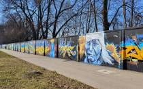murale z Ukrainą w tle
